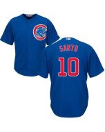 Cubs #10 Ron Santo Blue Alternate Stitched Youth MLB Jersey