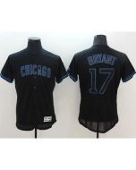 Cubs #17 Kris Bryant Black Fashion Flexbase Authentic Collection Stitched MLB Jersey
