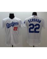 Dodgers #22 Clayton Kershaw White Flexbase Authentic Collection Stitched MLB Jersey