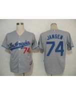 Dodgers #74 Kenley Jansen Grey Cool Base Stitched MLB Jersey