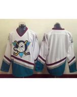 Ducks Blank White CCM Throwback Stitched NHL Jersey
