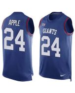Giants #24 Eli Apple Royal Blue Team Color Men's Stitched NFL Limited Tank Top Jersey