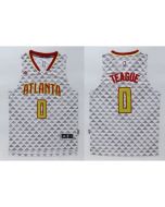 Hawks #0 Jeff Teague White Swingman Stitched NBA Jersey