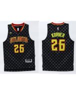 Hawks #26 Kyle Korver Black Swingman Stitched NBA Jersey