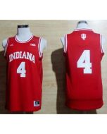 Hoosiers #4 Victor Oladipo Red Big 10 Patch Basketball Stitched NCAA Jersey