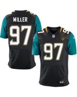 Jaguars #97 Roy Miller Black Alternate Men's Stitched NFL Elite Jersey