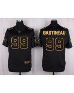 Jets #99 Mark Gastineau Black Men's Stitched NFL Elite Pro Line Gold Collection Jersey