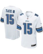 Lions #15 Golden Tate III White Youth Stitched NFL Elite Jersey