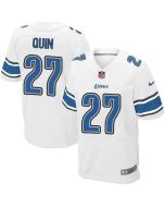 Lions #27 Glover Quin White Men's Stitched NFL Elite Jersey