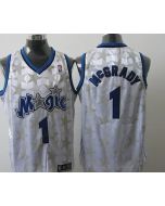 Magic #1 Tracy Mcgrady White Star Limited Edition Stitched NBA Jersey