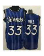 Magic #33 Grant Hill Blue Throwback Stitched NBA Jersey (Blue)