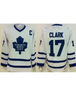 Maple Leafs #17 Wendel Clark White CCM Throwback Stitched NHL Jersey