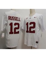 Men's Alabama Crimson Tide #12 Keelon Russell White 2026 Vapor F.U.S.E. Limited Jersey (White Crimson)