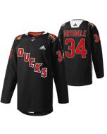 Men's Anaheim Ducks #34 Jamie Drysdale 2022 Black Angels Night Stitched Jersey