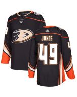 Men's Anaheim Ducks #49 Max Jones Black Stitched NHL Jersey
