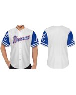 Men's Atlanta Braves White Baseball Jersey