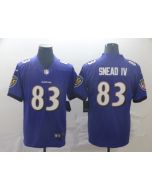 Men's Baltimore Ravens #83 Willie Snead IV Purple Vapor Untouchable NFL Jersey