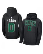Men's Boston Celtics #0 Jayson Tatum 2021 Black Pullover Hoodie