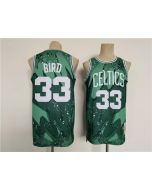 Men's Boston Celtics #33 Larry Bird Green Throwback basketball Jersey