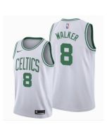 Men's Boston Celtics #8 Kemba Walker White Swingman Stitched NBA Jersey