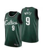 Men's Boston Celtics #9 Derrick White 2022/23 Green City Edition Stitched Jersey