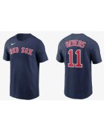 Men's Boston Red Sox #11 Rafael Devers Navy T-Shirt