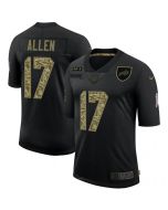 Men's Buffalo Bills #17 Josh Allen 2020 Camo Black Salute To Service Limited Stitched Jersey