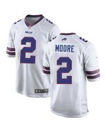 Men's Buffalo Bills #2 DJ Moore White Game Jersey (White)