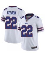 Men's Buffalo Bills #22 T.J. Yeldon White Vapor Untouchable Limited Stitched Jersey
