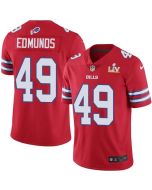 Men's Buffalo Bills #49 Tremaine Edmunds Red 2021 Super Bowl LV Stitched NFL Jersey