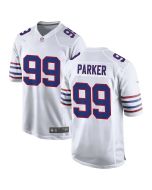 Men's Buffalo Bills #99 T.J. Parker White 2026 NFL Draft Game Jersey