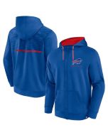Men's Buffalo Bills Blue Defender Evo Full-Zip Hoodie