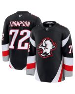 Men's Buffalo Sabres #72 Tage Thompson Black 2024-25 Alternate Stitched Hockey Premium Jersey