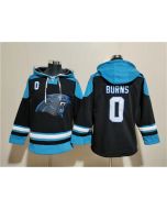 Men's Carolina Panthers #0 Brian Burns Black Ageless Must-Have Lace-Up Pullover Hoodie