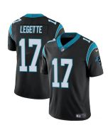 Men's Carolina Panthers #17 Xavier Legette Black 2024 Draft Vapor Limited Stitched Football Jersey