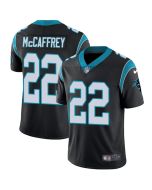 Men's Carolina Panthers #22 Christian McCaffrey Black Vapor Untouchable NFL Limited Stitched Jersey