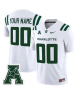 Men's Charlotte 49ers White 2025 Vapor F.U.S.E. Limited Custom Jersey