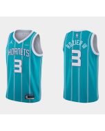 Men's Charlotte Hornets #3 Terry Rozier III Aqua Stitched Basketball Jersey
