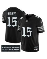 Men's Chicago Bears #15 Rome Odunze Black 'Gothic Monsters Edition' Vapor F.U.S.E. Limited Jersey (Black)
