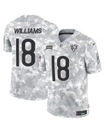 Men's Chicago Bears #18 Caleb Williams 2024 F.U.S.E Arctic Camo Salute to Service Limited Stitched Football Jersey (Camo)