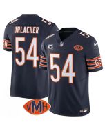 Men's Chicago Bears #54 Brian Urlacher Navy 2025 F.U.S.E. With 4-Star C Patch VMH Patch Vapor Untouchable Limited Stitched Football Jersey