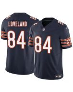 Men's Chicago Bears #84 Colston Loveland Navy 2025 Draft F.U.S.E. Vapor Untouchable Limited Stitched Football Jersey (Navy)
