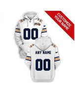 Men's Chicago Bears Active Player Custom 2021 White 100th Season Pullover Hoodie