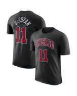 Men's Chicago Bulls #11 DeMar DeRozan Red 2022/23 Statement Edition Name & Number T-Shirt