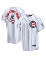 Men's Chicago Cubs #4 Pete Crow-Armstrong White 2026 All-Star Edition Stars & Stripes Stadium Jersey (White)