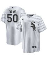 Men's Chicago White Sox #50 Lenyn Sosa White Home Official Player Jersey (Style 2)