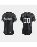 Men's Chicago White Sox ACTIVE PLAYER Custom Black 2021 City Connect Flex Base Stitched MLB Jersey