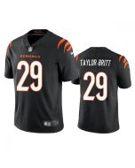 Men's Cincinnati Bengals #29 Cam Taylor-Britt Black Vapor Stitched Football Jersey