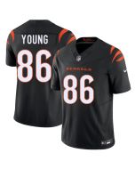 Men's Cincinnati Bengals #86 Colbie Young Black 2026 NFL Draft Vapor F.U.S.E. Limited Jersey (Black)