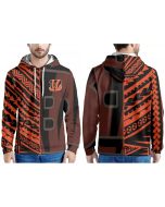 Men's Cincinnati Bengals Orange/Black Pullover Hoodie